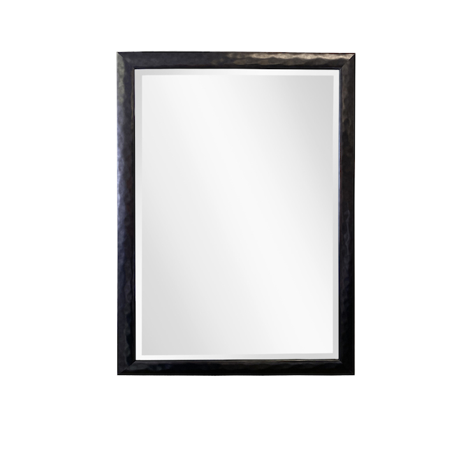 Larson Chrome Builders Mirror 27.5-in x 39.5-in Black