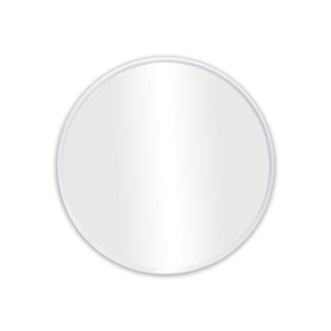 Miroir de meuble-lavabo Murray 24 po x 24 po rond blanc