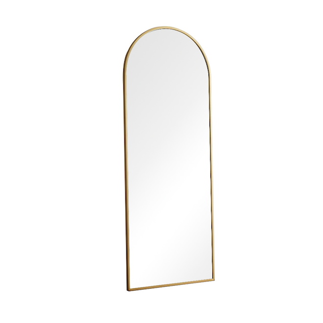 Emerson 60-in L x 24-in W Arch Gold Framed Mirror