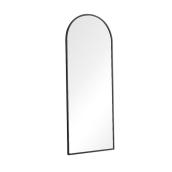 Emerson 60-in L x 24-in W Arch Black Framed Mirror