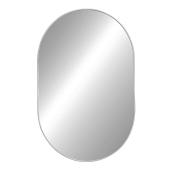 Miroir ovale en métal Hudson Home, 20 po x 36 po, chrome
