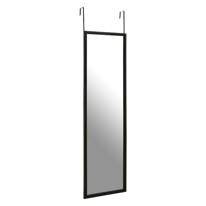 Hudson Home Full-Length Mirror with Over-the-Door Hanging Hooks - 13 x 49-in