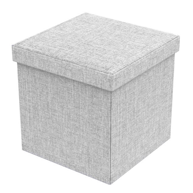 Grey on sale foldable ottoman