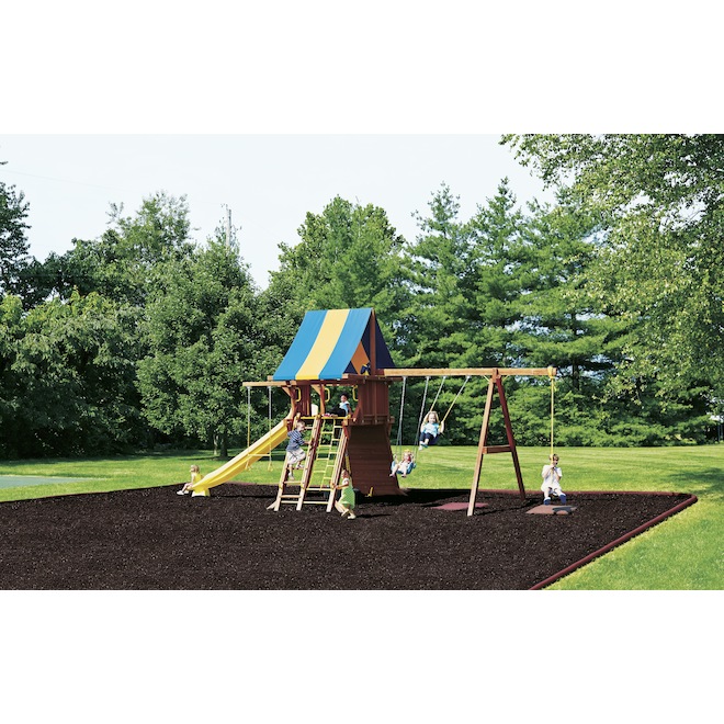 NuScape Black Recycled Rubber Mulch Nuggets - 22.6-L