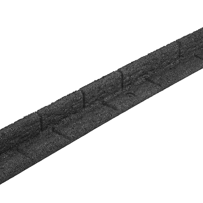 GroundSmard SmartLoc 4-ft L x 3-in H Black Rubber Landscape Edging