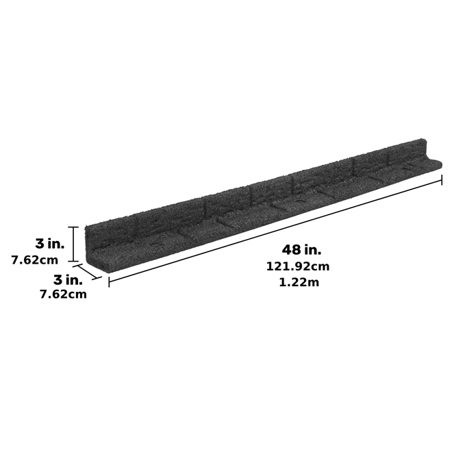 GroundSmard SmartLoc 4-ft L x 3-in H Black Rubber Landscape Edging