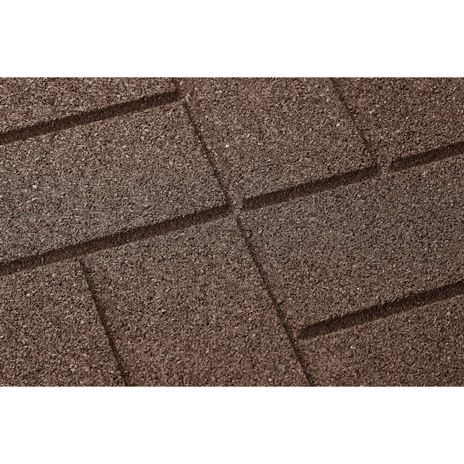 GroundSmart SmartLoc 16 x 16-in Brown Rubber Paver