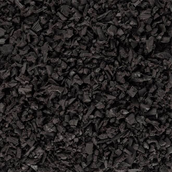 GroundSmart Black Rubber Mulch Nuggets 22.6 lb Bag