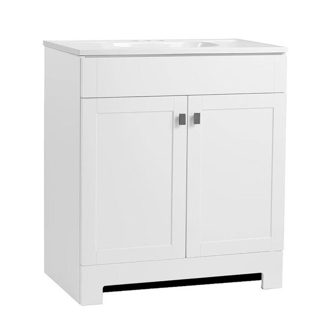 Style Selections Leisel 2-Door Vanity - 1 Sink - 31-in - White