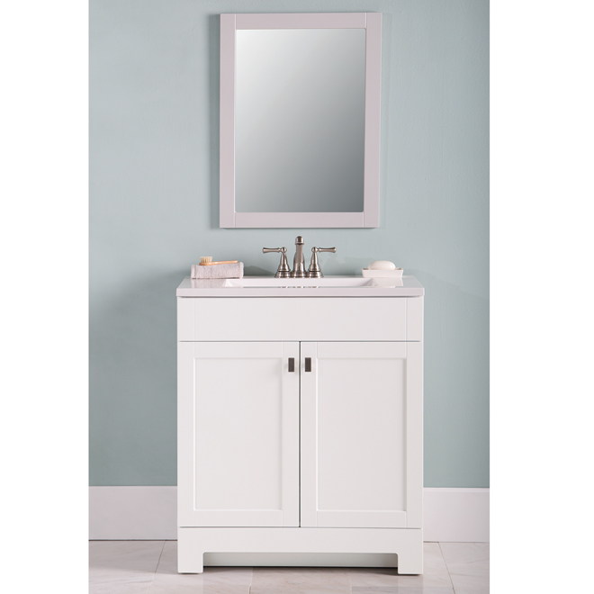 Style Selections Liesel 31-In 2-Door MDF Bathroom Vanity 1 Sink White