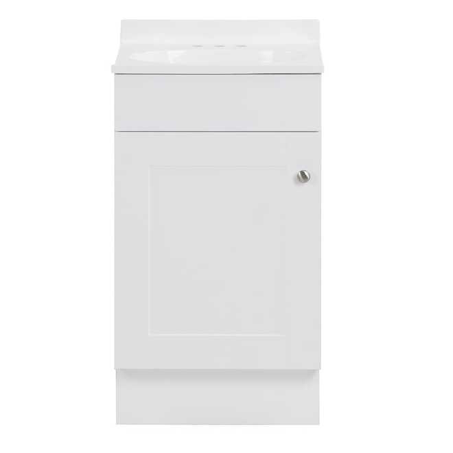 VALU+ Ohan 18-in Vanity Shaker Style with 1 door - White