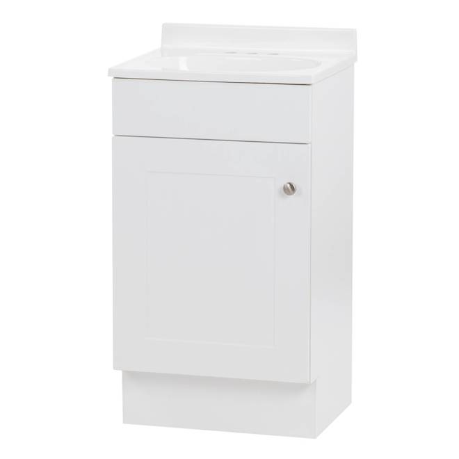 VALU+ Ohan 18-in Vanity Shaker Style with 1 door - White