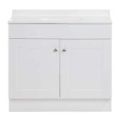 VALU+ Ohan 36-in Vanity Shaker Style with 2 Doors - White