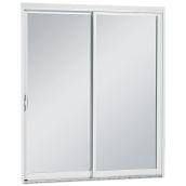 Nuance Sliding Patio Door - Vinyl - Tempered Clear Glass - Solid Core - White Finish