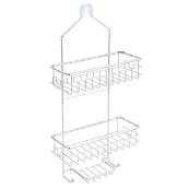 VALU+ 2-Layer White Iron Shower Caddy