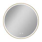 VALU+ 27.5 x 27.5-in Gold Illuminated LED Round Mirror
