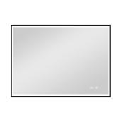 VALU+ 23 x 29-in Matte Black Rectangle Illuminated LED Mirror