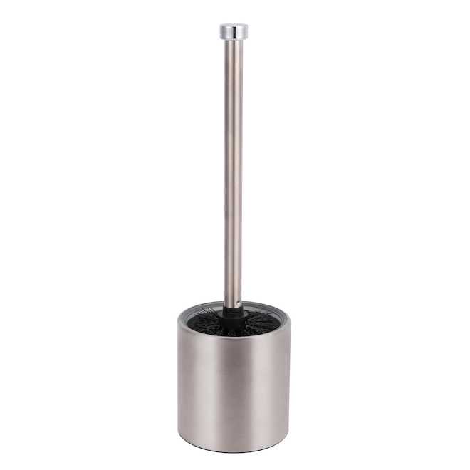 VALU+ Stainless Steel Toilet Brush and Holder - Silver