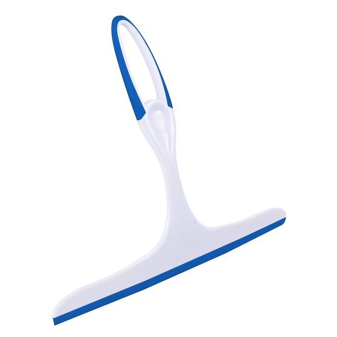 VALU+ Blue/White Plastic Shower Squeegee