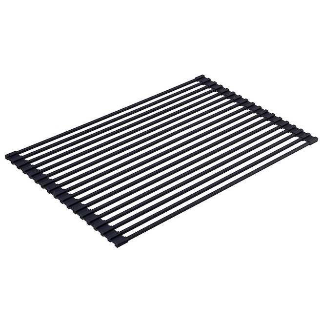 VALU+ Over-the-Sink Drying Rack in Silicone and Iron - Black