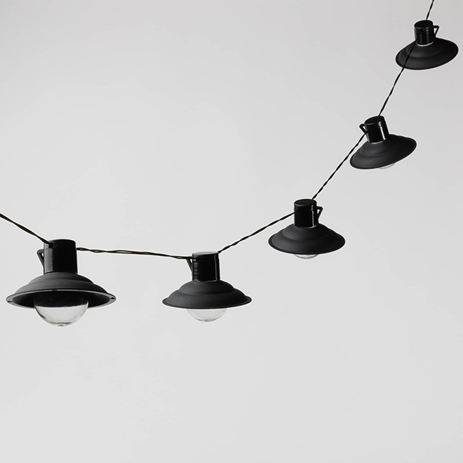 Landon & Co. Solar String Lights 12-ft w/ 10 DEL Lights - Warm White