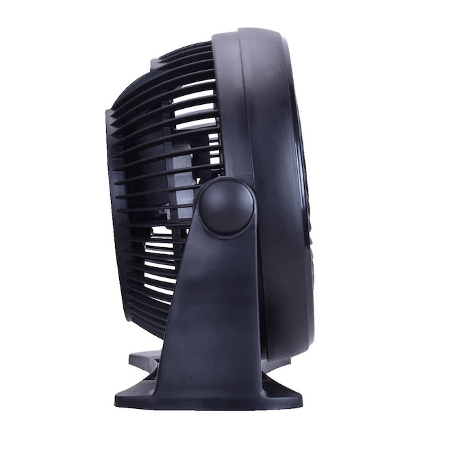 Ventilateur de table VALU+ à circulation d'air 8 po 436 pi³/min, noir