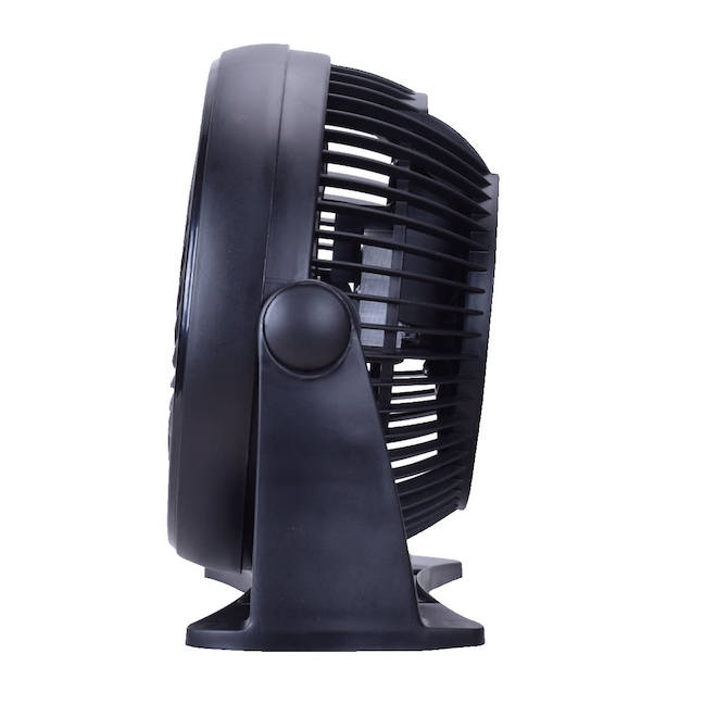 Ventilateur de table VALU+ à circulation d'air 8 po 436 pi³/min, noir
