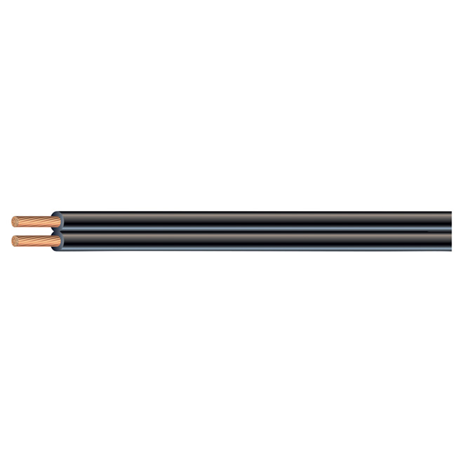 Southwire Low-Voltage Cable - Plastic and Copper - 16 AWG - 50-ft - Black