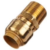 Sharkbite Push Male Adapter - Brass - 200 Psi - 1/2-in dia x 1/2-in dia