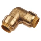 SharkBite Push 90° Elbow - Brass - 200 Psi - 1/2-in dia x 1/2-in dia