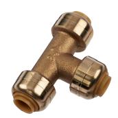 SharkBite Lead-Free Brass Tee - Push-to-Connect - Removable - 1/4-in dia