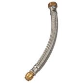 Sharkbite Braided Water Heater Connector - Stainless Steel - Lead Free - 12-in L