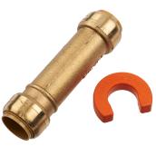 Sharkbite Push Slip Coupling - Brass - 200 PSI - 3/4-in dia x 3/4-in dia