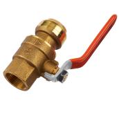 SharkBite Shut-Off Ball Valve - CSA Listed - 200 PSI Maximum - 3/4-in Dia Inlet x 3/4-in Dia Outlet