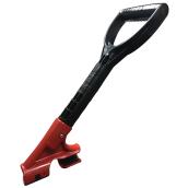 Poignée ergonomique, rouge et noir