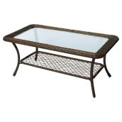 Bazik Spruce Hills 42 x 17-in Brown Patio Coffee Table