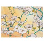 Static-Cling Window Film - Dogwood - 24' x 47'- Gold/Green