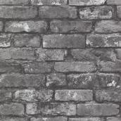 Wallpaper - "Brick" - 20" x 31" - Charcoal