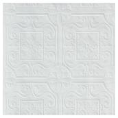Paintable Wallpaper - Floral Tile - 20.5" x 33' - White