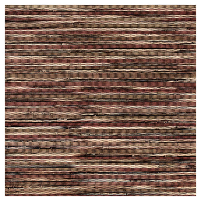 Northwoods Decorative Vinyl Grasscloth Wallpaper Prepasted Grey