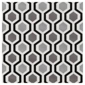 Wallpaper - Geometrical Pattern - 20.5" x 33' -Black/White