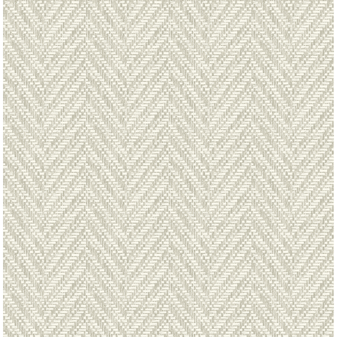 A-Street Prints Linen Ziggity Wallpaper Unpasted Beige 56.4 sq ft