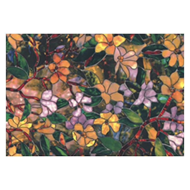 Roommates StickSHADES Window Film in Botanical Patterned Vinyl  17.8 x 78-in