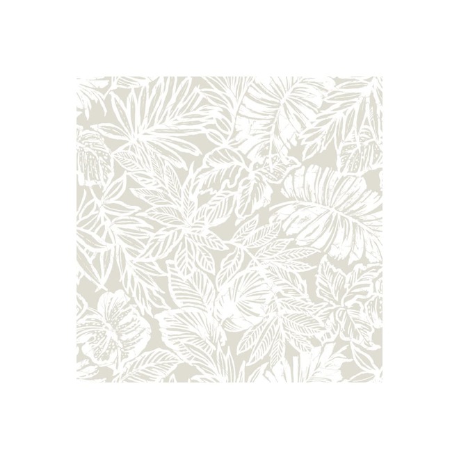 NuWallpaper Peel-and-Stick Havana Wallpaper - Off-White Floral Print - 20.5-in x 18-ft