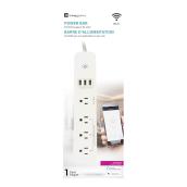 Xtricity 4-Outlet 3-USB Port Intelligent Power Bar with Wi-Fi