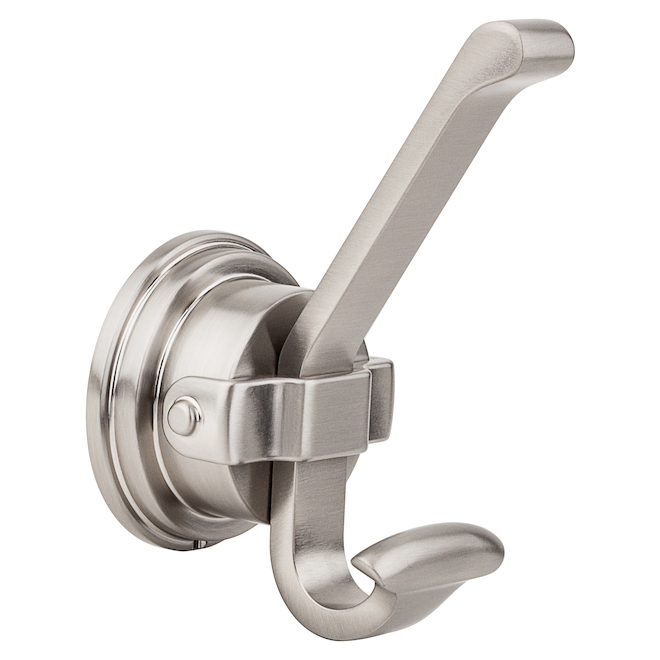 Pfister Breckenridge Brushed Nickel Bathroom Towel/Robe Hook with Hidden Screws
