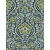 Provincial Wallcoverings Night Bloom Wallpaper Damask 20.9-in x 33-ft Covers 56.4-sq.ft.