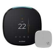 Thermostat intelligent ecobee4, Wi-Fi, noir