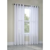 Broadway Light Filtering Curtain - Polyester - 52-in x 84-in White