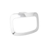 Jamie.J Manhattan Gloss White and Chrome Wall Mount Towel Ring